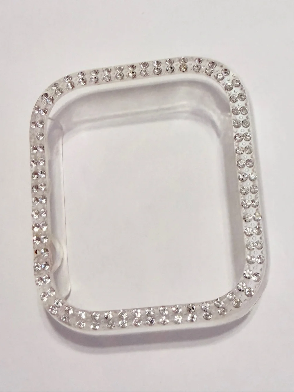 Clear Rhinestone Apple Watch Series 7 45mm Case Cover - Crystal Accent
